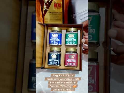 OgoNuts Premium Wooden Gift Boxes | Perfect Gifts for Every Occasion 100gX4 Pcs | NO MOQ 🪔🪔