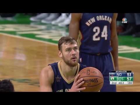 Donatas Motiejunas vs Boston Celtics 07.01.2017 (11Pts)