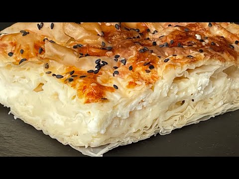 Turkish Borek with Feta Cheese | Step by Step Recipe with Phyllo Dough