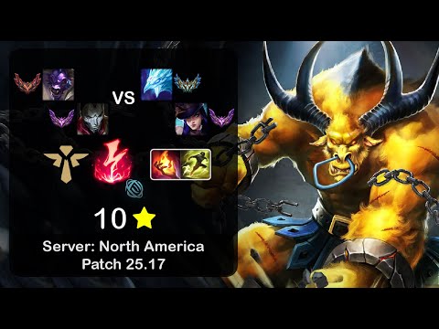 Alistar Support + Jhin vs Anivia + Caitlyn - NA GrandMaster - Patch 25.17