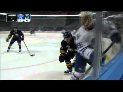 Phil Kessel snapshot goal 1-0 Toronto Maple Leafs vs Buffalo Sabres 11/29/13 NHL Hockey.