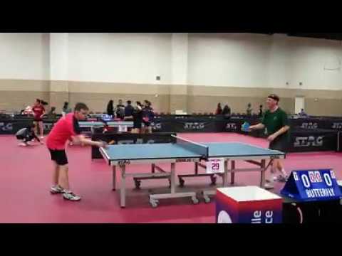 2019 US Open Table Tennis Championships, Liha Singles Medal Round, Greg Kerkow vs Vlad Farcas.