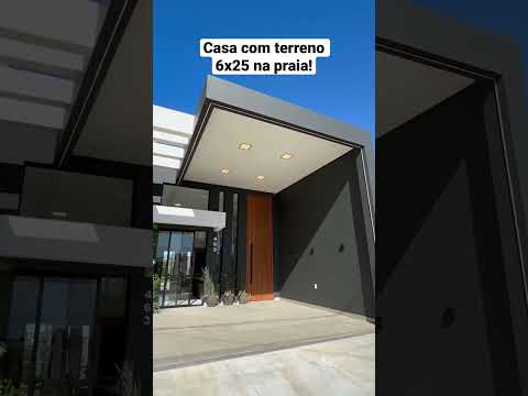 Casa FANTÁSTICA em terreno 6x25! O que achou da fachada?
