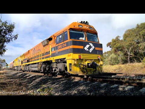 9751V Aurizon / TGE Container Train With GWU014 & ACD6052 At Anakie Loop  (15/8/2023) - PoathTV
