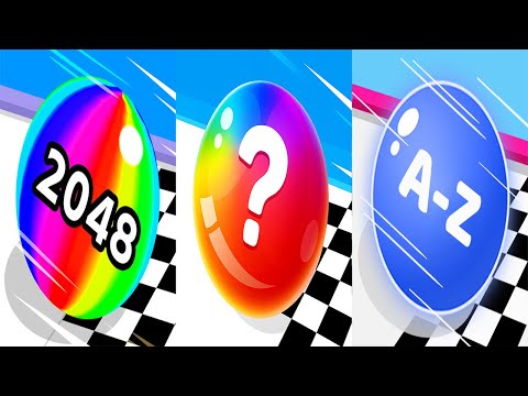Ball Run 2048 VS Ball Master 2048 VS AZ Run - All Levels Gameplay Android iOS Ep 1