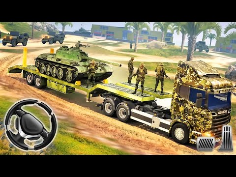 US Army Vehicle Cargo Transport - Jeep Transpoter Truck Driving | Android Gameplay