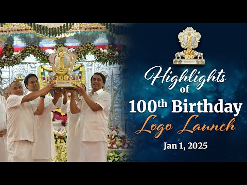 Snippets of the 100th Birthday Logo Launch at Sai Kulwant Hall, Prasanthi Nilayam | 4K | Jan 1, 2025