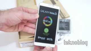 Samsung Galaxy Note 3 Kutusundan Çıkıyor