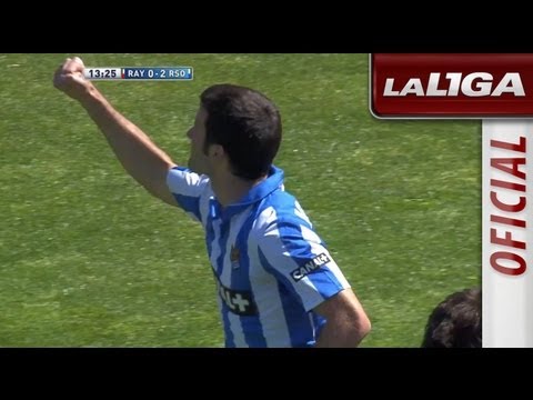 Gol de Agirretxe (0-2) en el Rayo Vallecano - Real Sociedad - HD