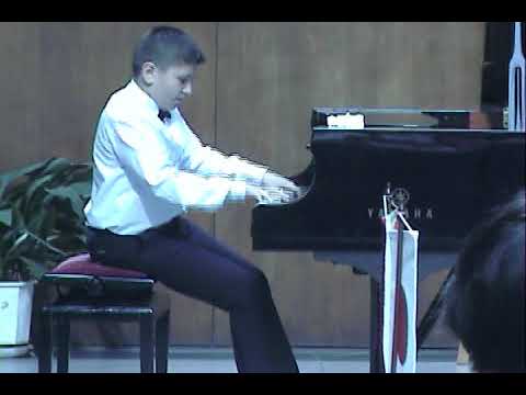 Albéniz, Moszkowski and  Mendelssohn. Masterfully played by 12 years old Goce Zlatev