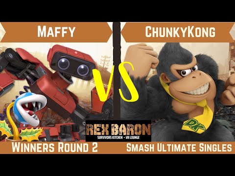 Rex Baron 4 Winners Round 2 - Maffy (R.O.B., Piranha Plant) Vs. ChunkyKong (Donkey Kong)