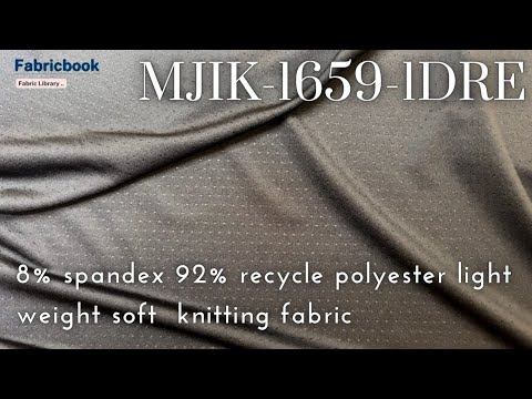 MJIK-1659-1DRE 8% spandex 92% recycle polyester knitting fabric Fabricbook Murphytex 環保彈性網狀針織布