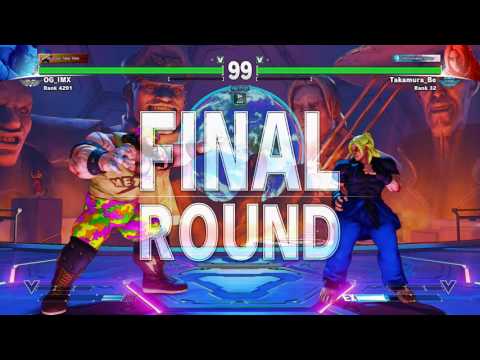 2016Aug29 SFV IMX (Zangief) vs Takamura_Be (Ken Masters)
