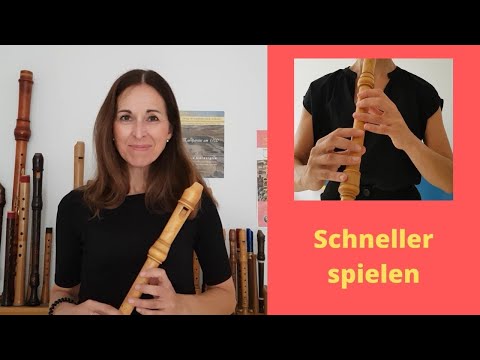 Playing faster on the recorder