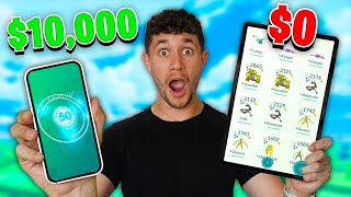 $0 vs $10,000 Pokemon GO Account!