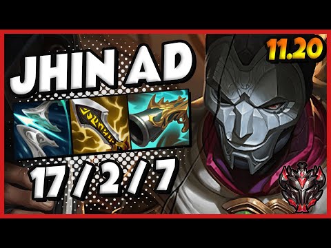 Jhin vs Ezreal ADC / EUW Grandmaster / Patch 11.20  [ 17 / 2 / 7 ] 🥇