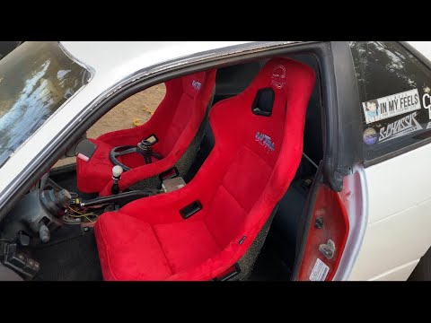 NRG Prisma Ultra Bucket seats Install !!! (240sx)