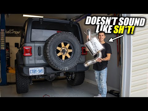 The BEST Exhaust Install on the New Jeep! - High Tuck Install