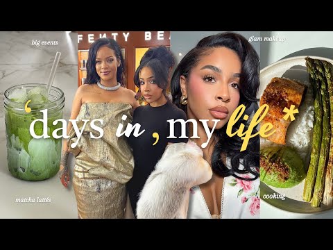 Weekly vlog: date with Rihanna + Huda Beauty event + matcha recipes & kitchen tidying