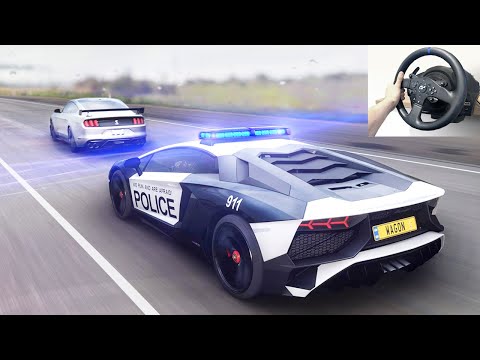 Police Chase Thief Car After Robbery | Lamborghini Aventador - Forza Horizon 5 | 4K Gameplay