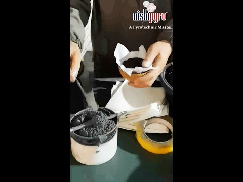 Nishipyro ON-GOING videos!! Shells effect powder particles stowing.