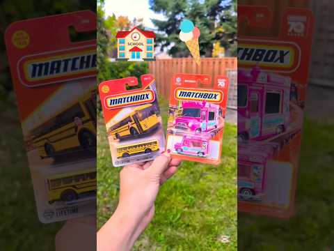 School Or Ice Cream 🍦 Matchbox Cars #hotwheels #hotwheelscollector #matchboxcars #diecastcars