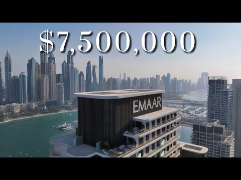 Inside a $8,000,000 ULTRA LUXURY Beachfront PENTHOUSE - Emaar Beachfront, Dubai