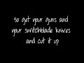 THE FASHION - LIKE KNIVES LYRICS HD 