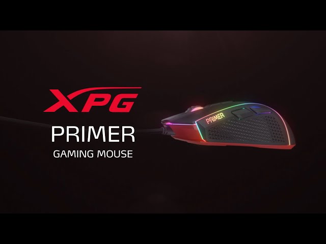 XPG PRIMER Maus Gaming rechts USB Typ-A Optisch 12000 DPI video