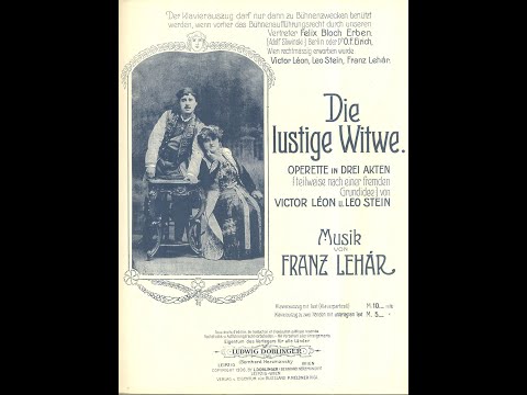Lehar:  La Veuve joyeuse  -  Heure exquise  -  Ninon Vallin, soprano; André Baugé, baritono