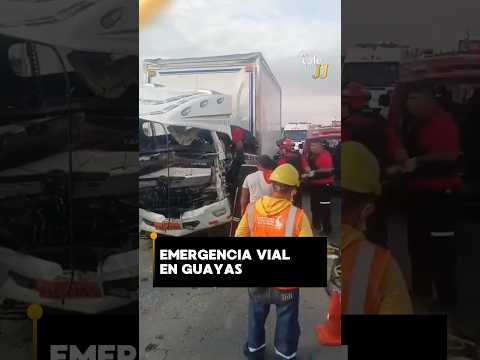 En Guayas, se reportó un fuerte siniestro de tránsito en el sector de la Perimetral de Santa Lucía