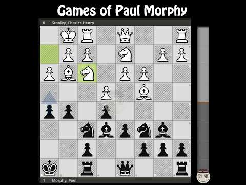 Stanley, Charles Henry - Morphy, Paul || New York 1857 @chessbuddies 🔴 #PaulMorphy