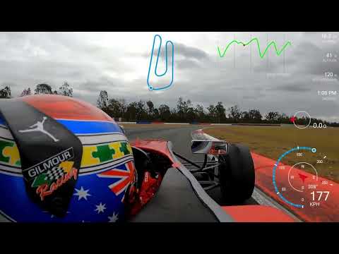 Chris Gilmour testing in the Gilmour Racing F306/07 Dallara Fromula 3, protected by KCK Lubricants