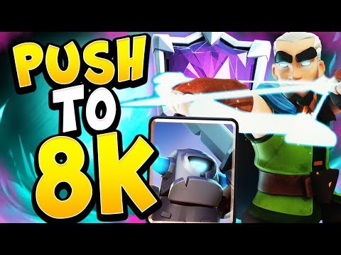 LADDER PUSH TO 8000 TROPHIES with BEST META DECK! - CLASH ROYALE