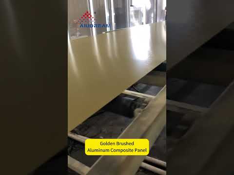 Gold Brushed Aluminum Composite Panel Production Video