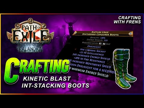 PoE 3.19 - Crafting Abyssal Int Stacker Boots for @Omisid