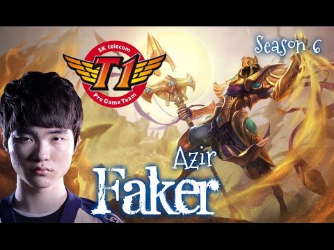 SKT T1 Faker AZIR Mid vs Twisted Fate - Patch 6.4 KR | League of Legends