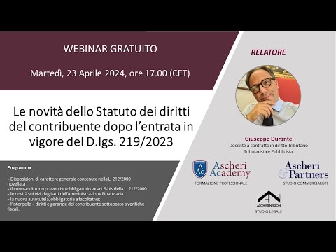 Le Novita’ Dello Statuto Dei Diritti Del Contribuente Dopo L’entrata In Vigore Del D.Lgs.N°219/20023