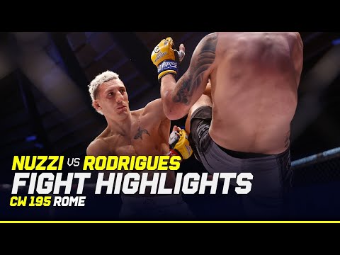 CRAZY TKO FINISH 🤯| Francesco Nuzzi vs. Lucas Rodrigues | CW 195 Rome FIGHT HIGHLIGHTS