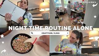 Basic Night Routine of a HOMEBODY 🌙 Dinner, Running & Craft Room Clean Up