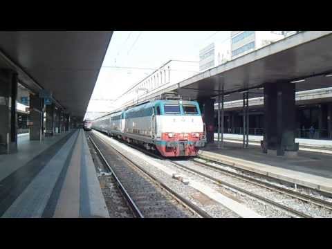 E444.009 + E444.011 guasta in partenza con l' IC 586 Roma Termini - Milano Centrale