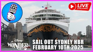 Disney Wonder Live Stream: Sail Out Sydney Harbour February 10th 2025 πππΌπ°π¦πΊπ³βοΈ