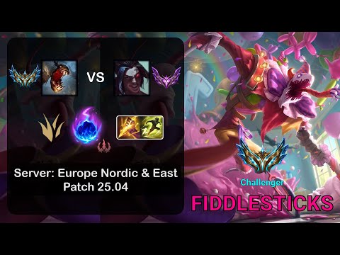 Fiddlesticks Jungle vs Kayn - EUNE Challenger - Patch 25.04