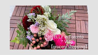 #カナダ　#トロント　　　　　　　　　　　　Vlog in Toronto 【Asian grocery shopping / pick up a flower bouquet】