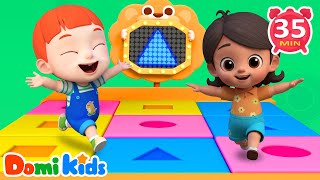 形狀跳跳樂🔺🔵 | 寶寶形狀認知遊戲 | 幼兒手眼協調 | 趣味互動啟蒙 | 親子互動兒歌🎶 | 寶貝多米