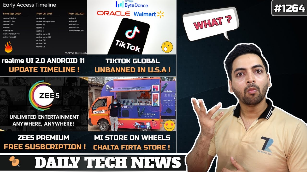 realme UI 2.0 Update Timeline, Paytm Lied, Walmart Acquired Tiktok, Infinix Note 8, Zee5 Free #1264