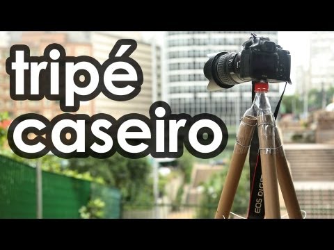 Tripé caseiro para câmera fotográfica - How to make a tripod for camera
