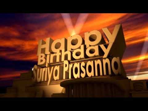 Happy Birthday Suriya Prasanna