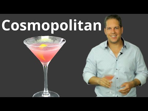 Das Cosmopolitan Cocktail Rezept - ein Cocktail mit Wodka - Cocktails selber machen