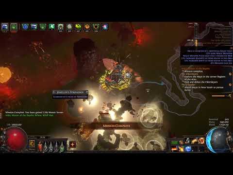 Path Of Exile - Ignite Fireball Flame Wall Trickster Heist Starter (3.12)